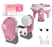 GEOCCI Adaptateur de machine à tricoter électrique pour machine à tricoter ronde Sentro 40 aiguilles et 48 aiguilles (rose)