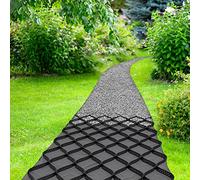 Géocellule en PEHD, stabilisateur de Pavage en Gravier Fin - Géocellule alvéolaire en polyéthylène de 5 cm (2 po) avec grilles perméables en PEHD pour allées de Parcs et Jardins