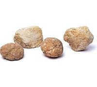 Géodes de calcite (non brisées) 3-4 pièces -- ±200-300g p/kg