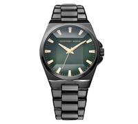 Geoffrey Beene Montre à quartz classique en acier inoxydable pour homme - Design élégant - Résistante à l'eau, gris, 42