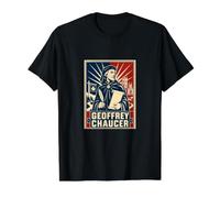 Geoffrey Chaucer, écrivain des Contes de Canterbury T-Shirt Graphique avec Valeur
