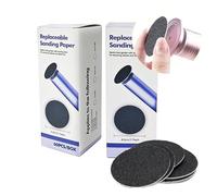 GEOGIEEW 120 Disques de Papier de Verre Grain 180 pour Râpe Électrique Pieds | Compatible Scholl/Mediprem | Élimine Callosités & Peaux Mortes | Usage Maison/Pro | Pour Particuliers & Esthéticiennes
