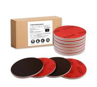 GEOGIEEW 16Pcs Disque Abrasif 125mm, Kit Cale à Poncer Grain 2000 | Papier à Poncer Sec et Humide Éponge de Ponçage pour Bois, Métal, Meubles, Modèle de Construction