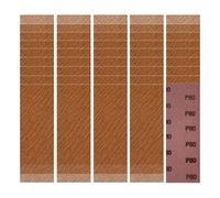 GEOGIEEW 30 Pièces Bande Abrasive en Filet 80x230mm, Auto-Agrippante P60/80/120/180/240/320, Ponçage Sans Poussière pour Cale à Poncer & Ponceuse Girafe, Carrosserie Bois Métal Peinture