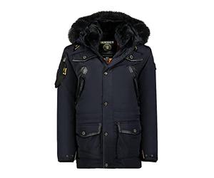 Geographical Norway Acrobate Men - Parka Caldo Uomo Per L'Autunno-Inverno - Cappotto Impermeabile Cappuccio - Giacca Antivento Calda Uomo - Abito Ideale Per Gli Uomini