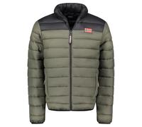 Geographical Norway Amigoclerc Men Basic Kaki L - Doudoune Chaude Matelassee Homme Automne Hiver - Veste Manteau Chaud - Blouson Coupe Vent Manches Longues Rembourrage - Hommes (Kaki L)