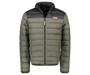 Geographical Norway Amigoclerc Men Basic Kaki L - Doudoune Chaude Matelassee Homme Automne Hiver - Veste Manteau Chaud - Blouson Coupe Vent Manches Longues Rembourrage - Hommes (Kaki L)