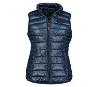 Geographical Norway Annecy Vest Basic Lady - Gilet Chaud Matelassee Sans Manche Femme Automne Hiver Printemps Ete - Veste Manteau Chaud - Doudounes Manches Courtes Blouson - Femmes (Marine S)