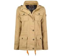 Geographical Norway arouchka lady Veste Coupe Vent Femme Outdoor - Blouson Deperlant Manches Longues Femmes - Manteau Pluie Randonnee Saison Printemps Ete Automne Hiver (Beige M)