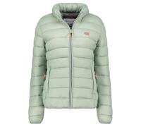 Geographical Norway ATIKOLOR Femme - Doudoune Matelassée Légère - Veste Chaude Mi-Saison pour le Quotidien - Blouson Outdoor Coupe-Vent Style Urbain - Mode Automne Hiver Confortable (Vert Amande XXL)