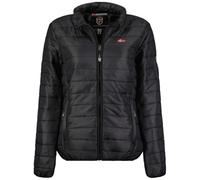 Geographical Norway Atikolorama Lady Basic - Veste Coupe Vent Femme Outdoor - Blouson Deperlant Manches Longues Femmes - Manteau Pluie Randonnee Saison Printemps Ete Automne Hiver (Noir L)