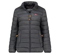 Geographical Norway Atikolorama Lady Basic - Veste Coupe Vent Femme Outdoor - Blouson Deperlant Manches Longues Femmes - Manteau Pluie Randonnee Saison Printemps Ete Automne Hiver (Gris Fonce L)
