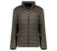 Geographical Norway Atikolorama Lady Basic - Veste Coupe Vent Femme Outdoor - Blouson Deperlant Manches Longues Femmes - Manteau Pluie Randonnee Saison Printemps Ete Automne Hiver (Kaki XL)