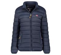 Geographical Norway Atikolorama Lady Basic - Veste Coupe Vent Femme Outdoor - Blouson Deperlant Manches Longues Femmes - Manteau Pluie Randonnee Saison Printemps Ete Automne Hiver (Marine S)