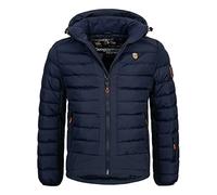 Geographical Norway Aurelien Men - Doudoune Chaude Matelassee Homme Automne Hiver - Veste Manteau Chaud - Blouson Coupe Vent Manches Longues Rembourrage - Hommes (Marine S)