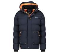 Geographical Norway Badibere Homme - Doudoune Hiver avec Capuche Chaude Manteau Imperméable Coupe-Vent, Rembourrage Isolation Thermique, Blouson Léger et Confortable pour Froid