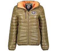 Geographical Norway Bambway Lady Veste Coupe Vent Femme Outdoor - Blouson Deperlant Manches Longues Femmes - Manteau Pluie Randonnee Saison Printemps Ete Automne Hiver (Taupe XL)