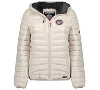Geographical Norway Bambway Lady Veste Coupe Vent Femme Outdoor - Blouson Deperlant Manches Longues Femmes - Manteau Pluie Randonnee Saison Printemps Ete Automne Hiver (Gris Clair XL)
