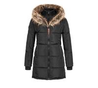 Geographical Norway Beautiful Parka Manteau Femme Capuche Fourrure (1, Black),Small