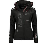 Geographical Norway BELL Women - Veste/Blouson Softshell femme hiver - Doudoune polaire avec capuche pour femme - Vêtement/Manteau impermeable (as4, alpha, x_l, regular, regular, XL)