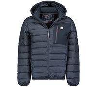 Geographical Norway Belvira Men Veste Coupe Vent Homme Outdoor - Blouson Deperlant Manches Longues Hommes - Manteau Pluie Randonnee Saison Printemps Ete Automne Hiver (Marine L)