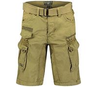 Geographical Norway Bermuda cargo pour homme - Produit de marque, Mastique, 4XL