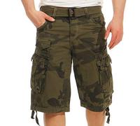 Geographical Norway - Bermuda Homme Panoramique Camo Kaki-Taille - L