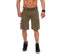 Geographical Norway Bermuda pour homme - Marron - Kaki - Small