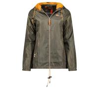 Geographical Norway Boat Lady - Veste Coupe Vent Femme Outdoor - Blouson Deperlant Manches Longues Femmes - Manteau Pluie Randonnee Saison Printemps Ete Automne Hiver (KAKI XL)