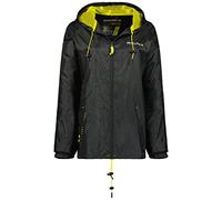 Geographical Norway Boat Lady - Veste Coupe Vent Femme Outdoor - Blouson Manches Longues Femmes - Manteau Tactique (Noir XXL Taille 5)