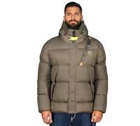 Geographical Norway BODIR Homme - Doudoune Hiver Épaisse avec Capuche - Blouson Chaud Imperméable, Protection Grand Froid, Style Urbain (Kaki XL)