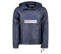 Geographical Norway Choupa Men - Veste Coupe Vent Homme Outdoor - Blouson Deperlant Manches Longues Hommes - Manteau Pluie Randonnee Saison Printemps Ete Automne Hiver (MARINE L)