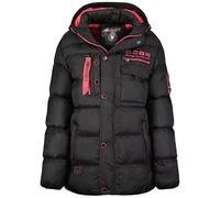 Geographical Norway Citernier Lady - Doudoune Chaude Matelassee Femme Automne Hiver - Veste Manteau Chaud - Blouson Coupe Vent Manches Longues Rembourrage - Femme (Noir M)