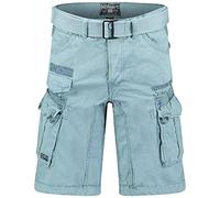 Geographical Norway Color Short pour Homme avec Ceinture