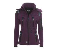 Geographical Norway Femme Softshell Veste D'Extérieur Tassion Capuche Détachable - Mauve, XL