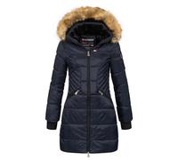 Geographical Norway Femmes Veste Matelassée Parka d'hiver Abby Capuche - Marine, M