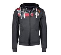 Geographical Norway Fespote Men - Sweat Homme Capuche Poche Kangourou - Vêtement Sweatshirt Hoody Chaud Manches Longues - Pull Hommes Printemps Ete Automne Hiver (Gris Fonce L)