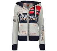 Geographical Norway Flyer Lady - Sweat Femme Capuche Poches - Sweatshirt Femmes Pull Casual Manches Longues Chaud - Hoodie Veste Tops Sport