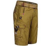 Geographical Norway FVS Production H-H Short cargo longueur genou - Pour été, vacances, loisirs - Taille M / W32 - Couleur : mastic, Mastic de mastic