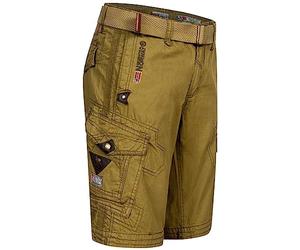 Geographical Norway FVS Production H-H Short cargo longueur genou - Pour été, vacances, loisirs - Taille M / W32 - Couleur : mastic, Mastic de mastic