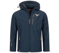Geographical Norway FVS Production H-H Veste softshell pour homme - Automne et hiver, bleu marine, 3XL