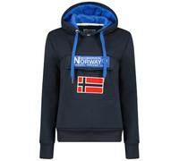 Geographical Norway Gadrienama Lady - Sweat Femme Capuche Poches Kangourou - Sweatshirt Pull Manches Longues Chaud - Hoodie Veste Femmes Printemps Ete Automne Hiver (Marine L)