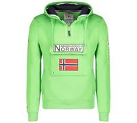 Geographical Norway GYMCLASS Flash Green Men 054 POP (WW4181H/GN-Flashy Green) Sweat à capuche pour homme, vert vif, à enfiler par la tête, respirant, taille XXL