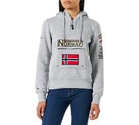 Geographical Norway Gymclass Sweat à Capuche Sport, Gris Claro, L Femme