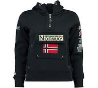 Geographical Norway Gymclass, Sweat-Shirt À Capuche Sport Mixte Enfant, Azul Marino, 10 años
