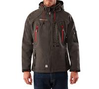 Geographical Norway Homme Coque Souple Fonctionnel Veste d'extérieur Hydrofuge - Gris - Gris foncé, Large