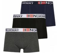 Geographical Norway Hommes Boxer-short Lot de 3 Pack-3-Tricolore-Blanc XL