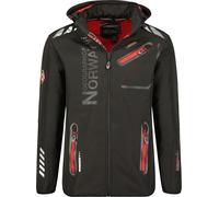 Geographical Norway Hommes Softshell Noir WY2000H/GN/Black / Red Taille L
