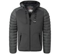 Geographical Norway IMS Production Veste d'hiver matelassée à capuche pour homme - Anorak chaud et doublé, taille S à 7XL, pour l'extérieur, le ski, le snowboard - Veste à capuche pour l'hiver et