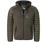 Geographical Norway IMS Production Veste d'hiver matelassée à capuche pour homme - Anorak chaud et doublé, taille S à 7XL, pour l'extérieur, le ski, le snowboard - Veste à capuche pour l'hiver et
